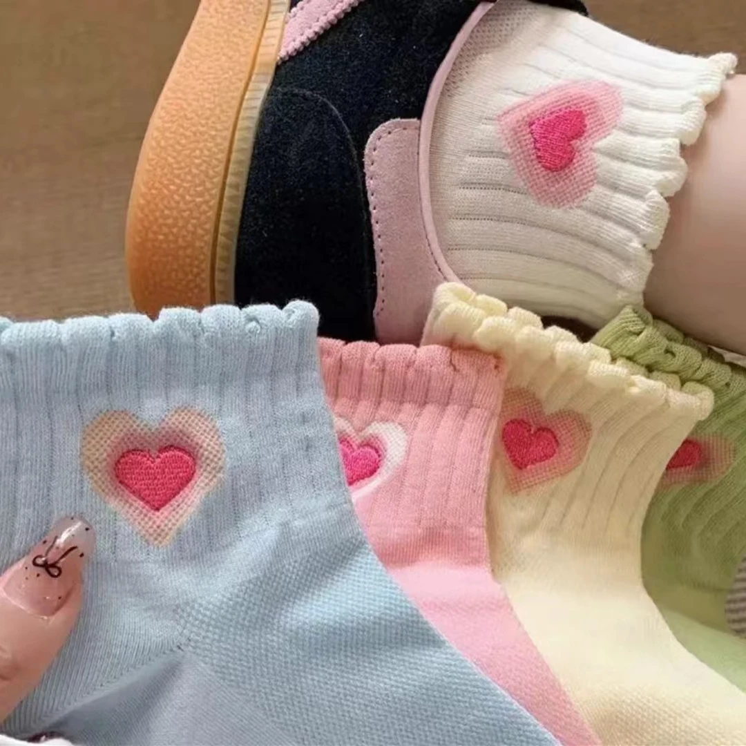 透气短筒袜薄款夏季女短袜ins运动女袜甜美日系偶有微瑕按瑕疵价