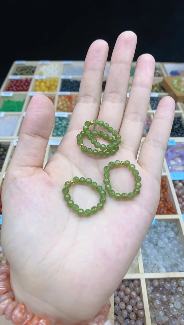 和田玉戒圈未镶嵌碧玉戒圈多样性发一