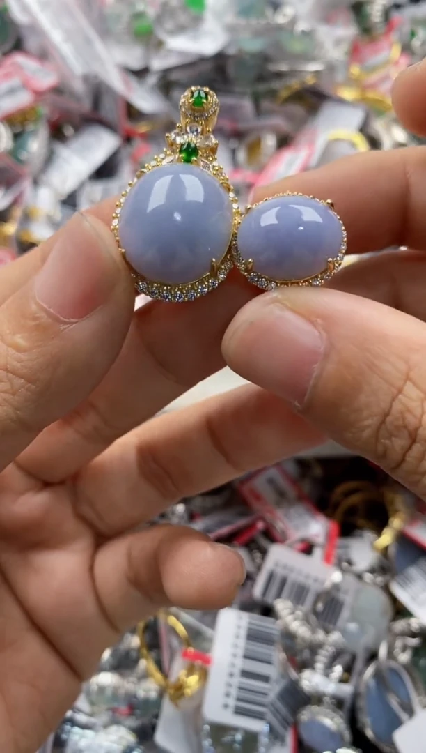 银S925镶嵌戒指翡翠333             9