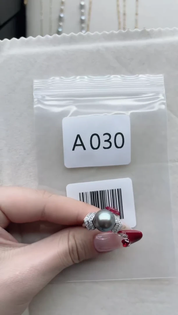 【闪购商品】海水珍珠戒指银S925镶嵌A030