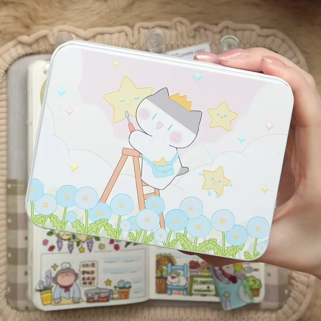 【收纳铁盒】山茶兔司大王猫小扁豆收纳铁盒