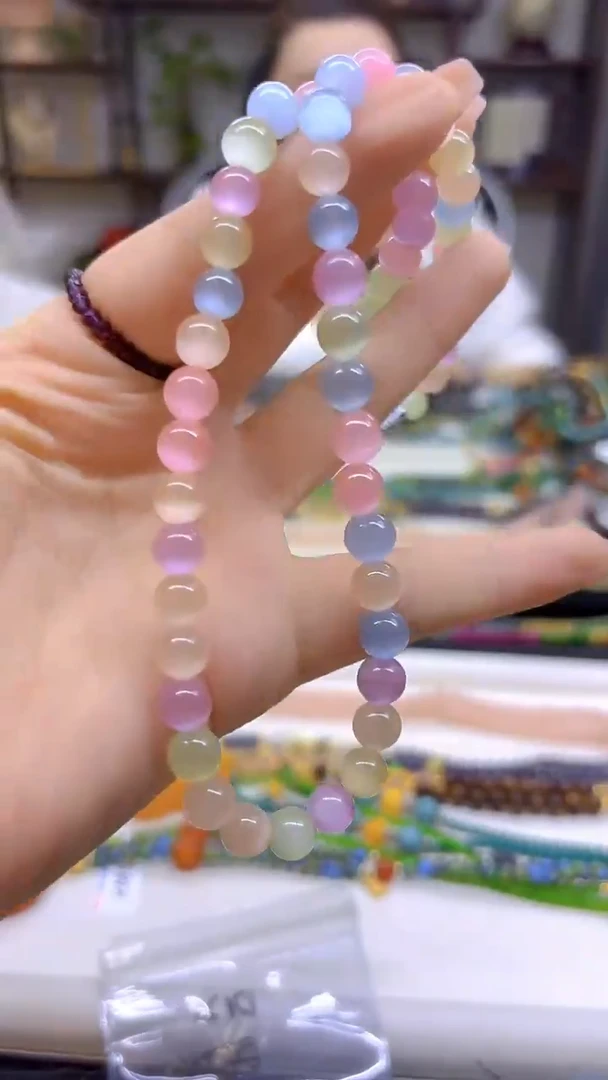 未镶嵌颈饰碧玺猫眼DIY款X675