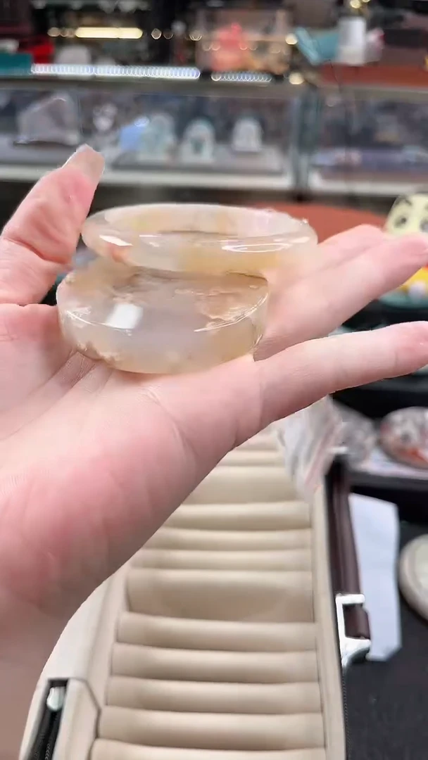 未镶嵌手镯石英质玉55圈口 （赠品镯心）3886566