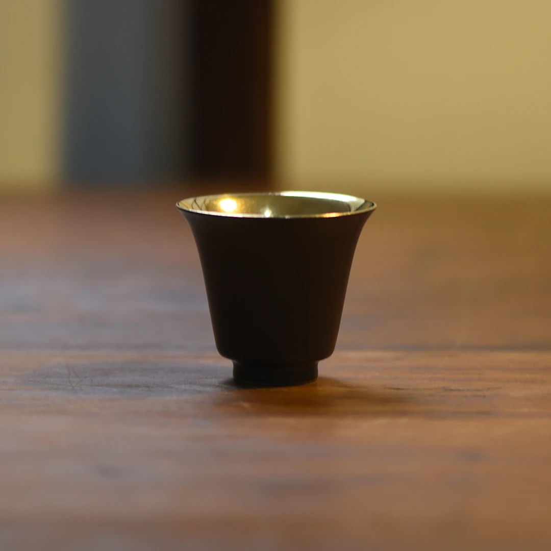 【小田甄陶】炫金-雲由山坊-马蹄杯（雲由S0392）