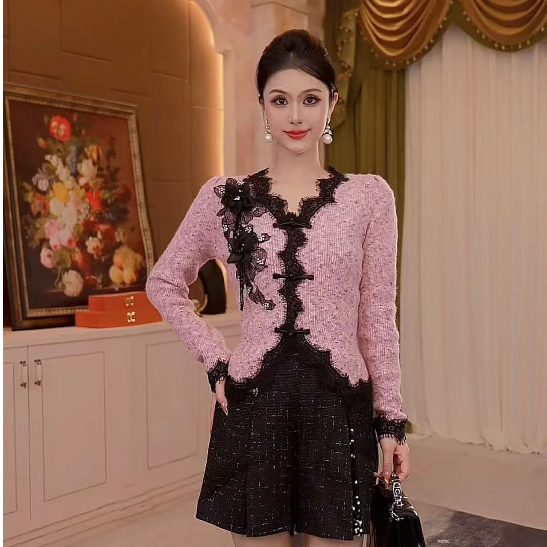 FNN【芙娜妮】2025新款休闲洋气衣服女穿搭气质女装套装F2530761A