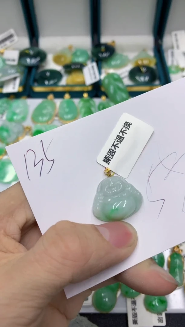 【闪购商品】翡翠颈饰18K金镶嵌号链接11111