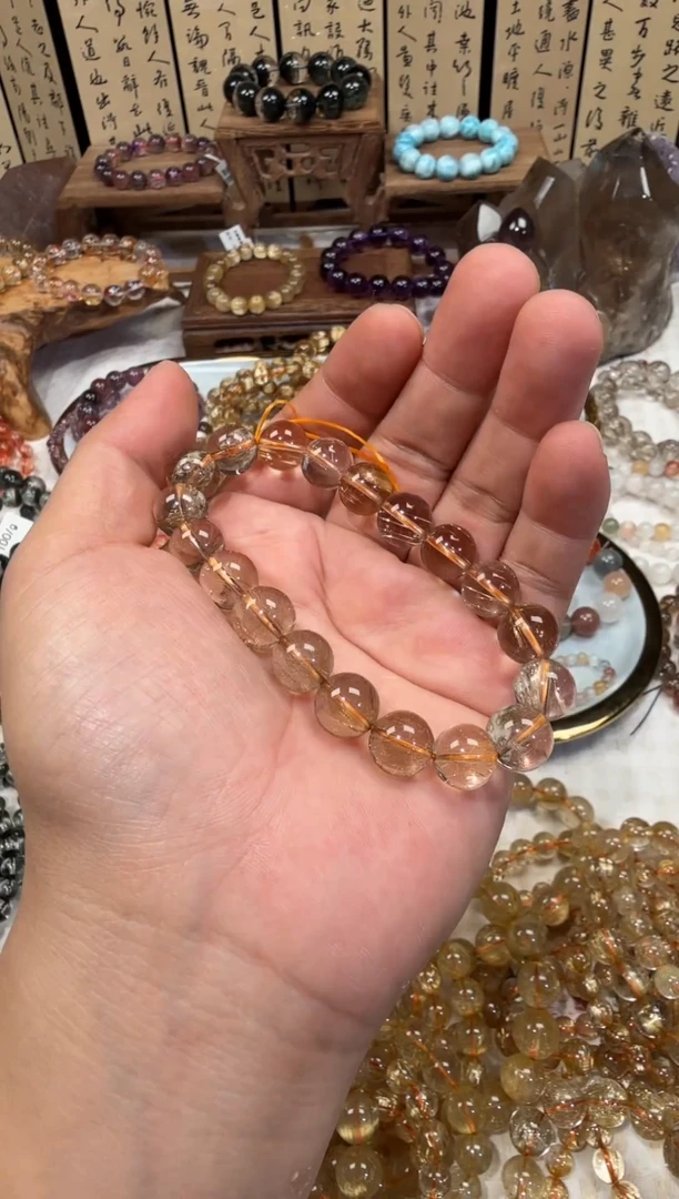 未镶嵌手串水晶SJ-72金发晶维纳斯 天然水晶 默认微瑕