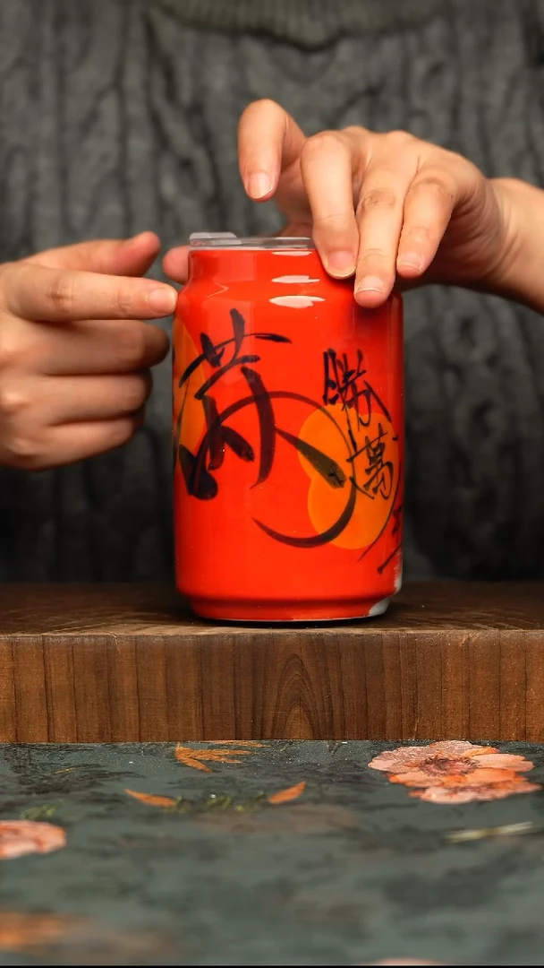 杯釉下彩手工手绘同款陶器
