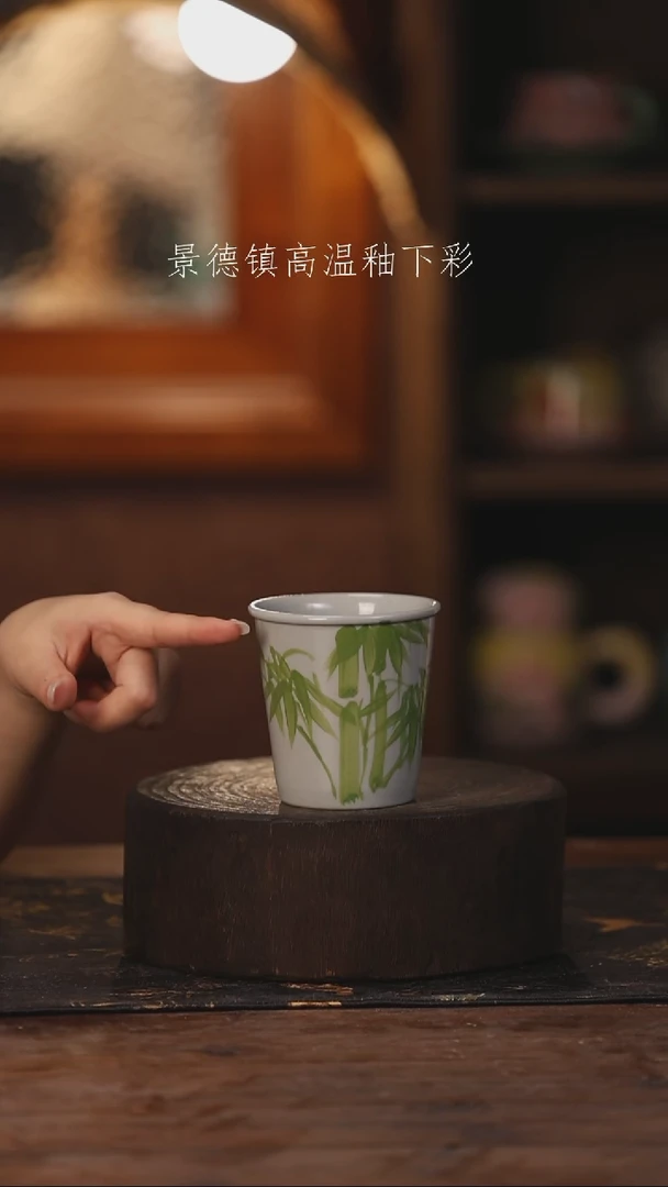 陶瓷景德镇高温釉下手绘陶瓷074