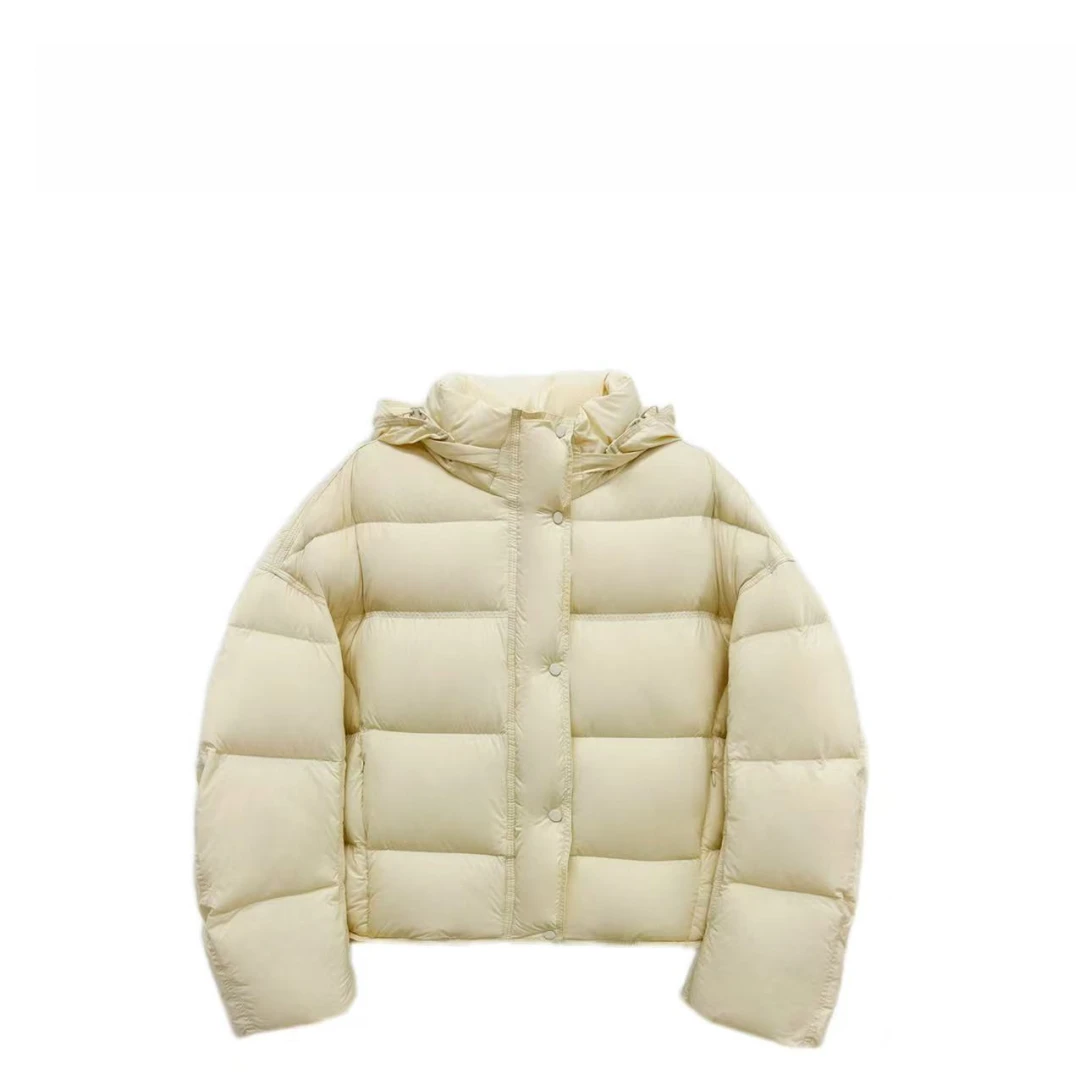 高品质冬季新款90白鸭绒连帽羽绒服-8806