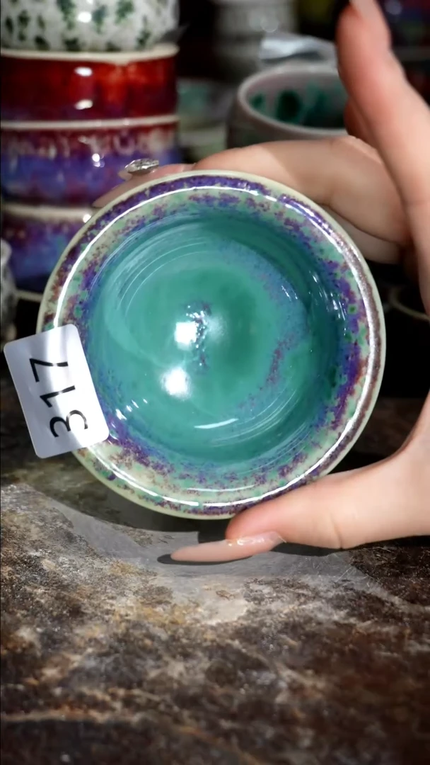 摆件精品窑变钧瓷茶器
