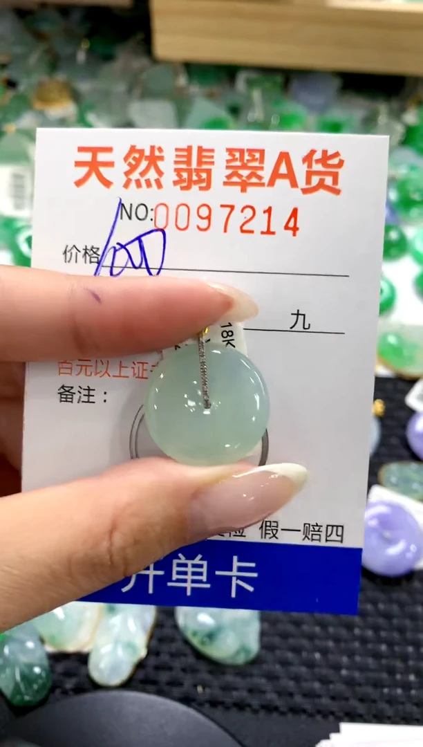 翡翠18K金镶嵌颈饰1111111111111111