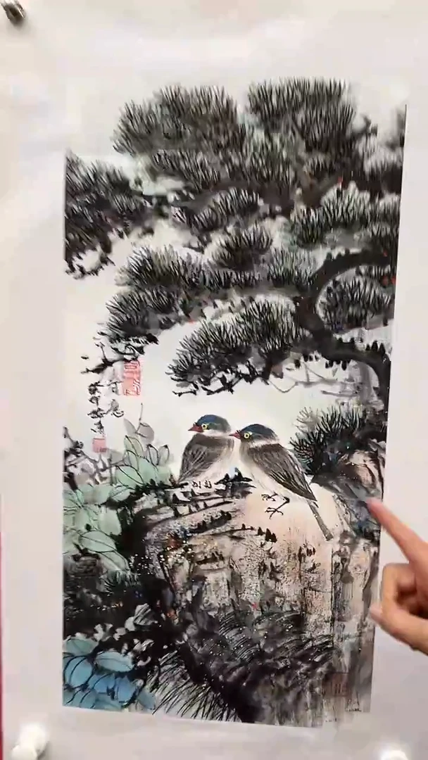 国画梅清-2平尺-花鸟