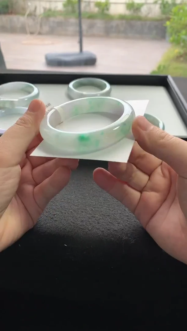 未镶嵌手镯翡翠57.4正圈买断Y2285