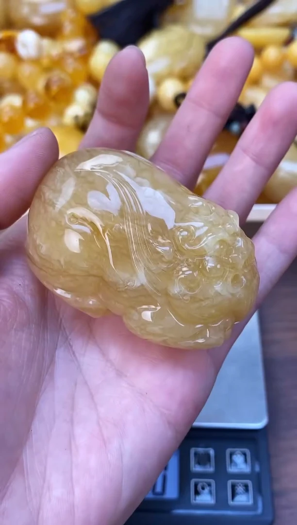 裸石琥珀未镶嵌天然琥珀蜜蜡