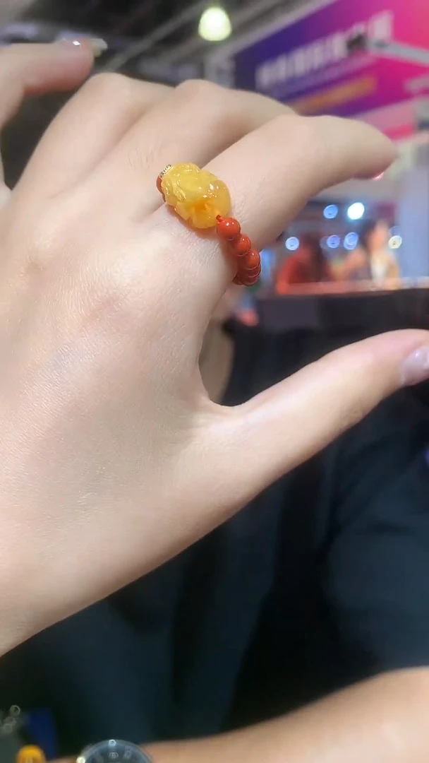 未镶嵌琥珀戒指【宝石世家严选】
