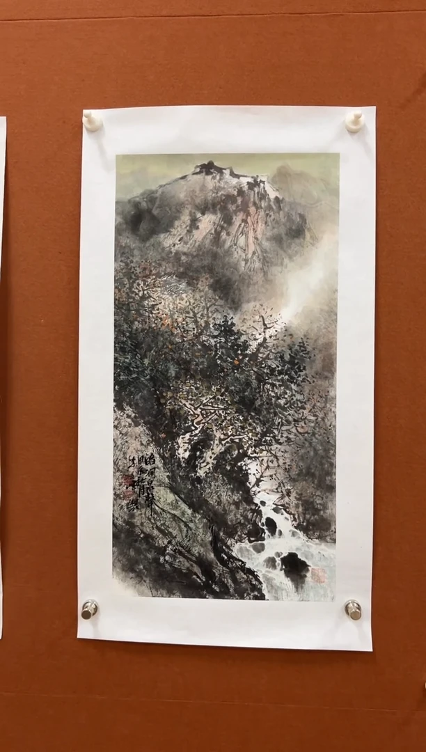 国画李文峰四尺四开水墨山水