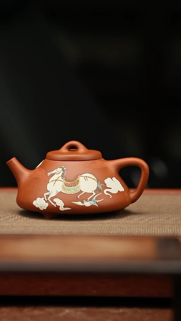 茶壶紫砂马到成功 170毫升