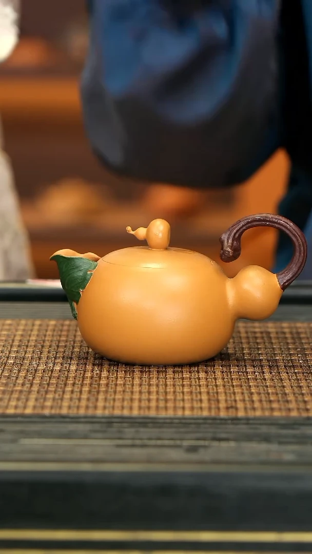 【闪购商品】紫砂茶壶WXT16端把葫芦 芒果段