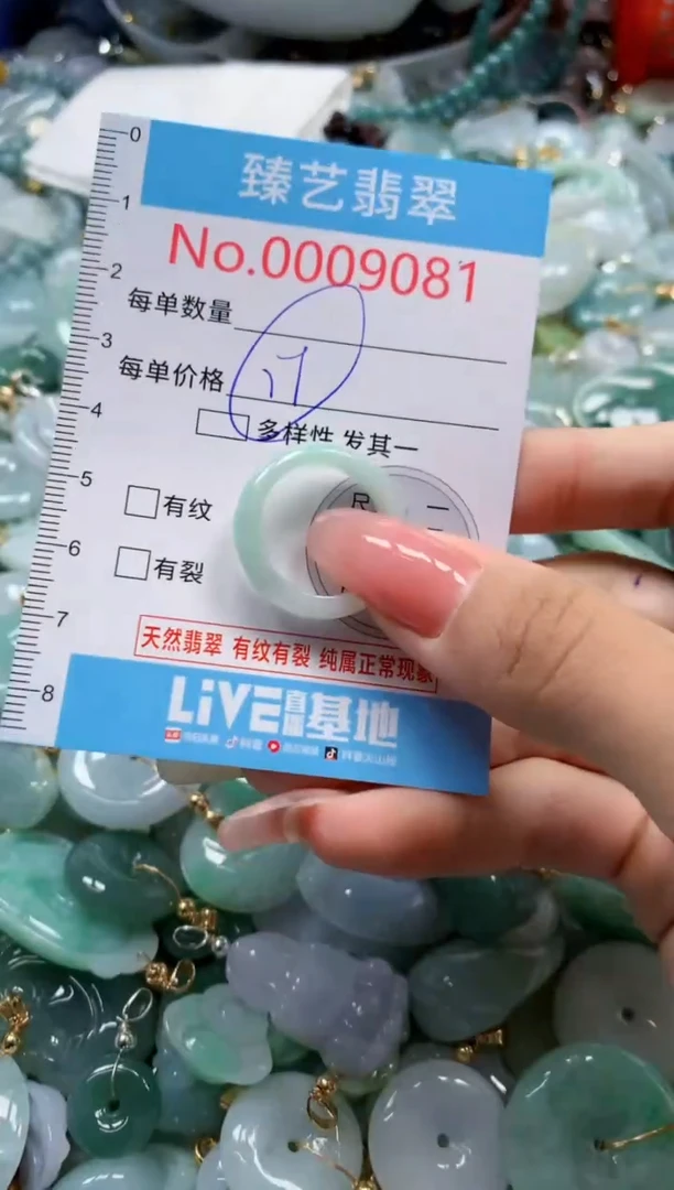 翡翠未镶嵌吊坠(不含链)9081