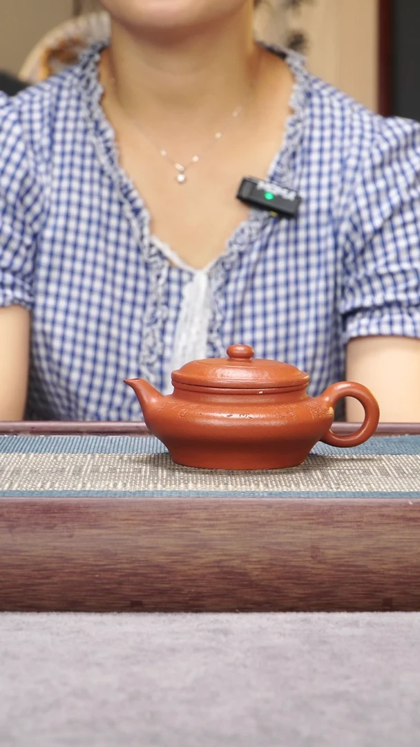 茶壶紫砂朱泥虚扁