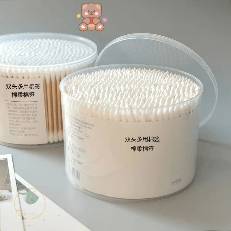 (①00-2000支)一次性棉签棉棒棉球掏耳朵化妆清洁双头棉签棒尖头