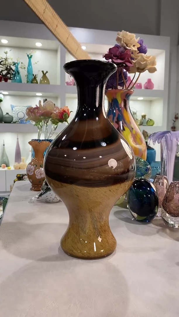 慕忆家手作琉璃花瓶瑕疵