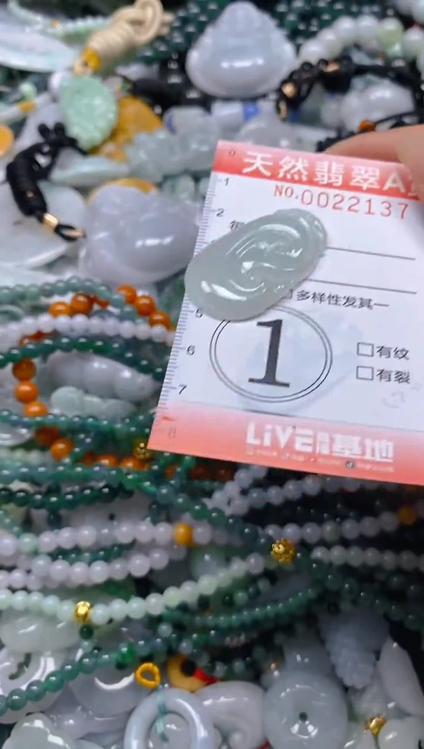 翡翠未镶嵌颈饰闪购0022137