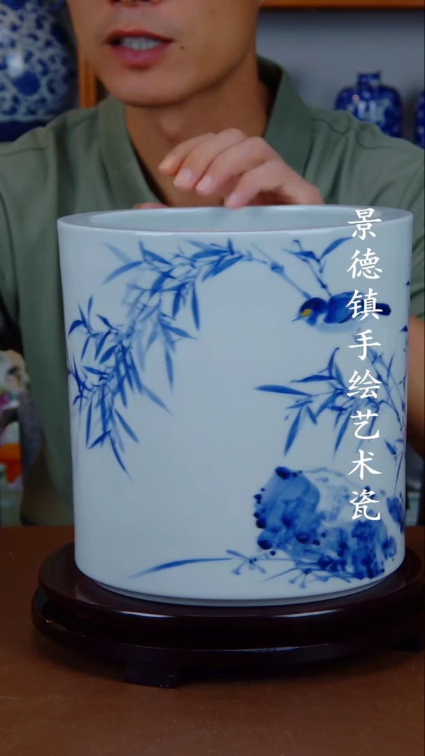 瓶景德镇手工手绘陶瓷摆件8