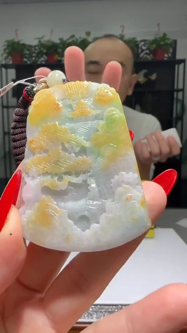 【闪购商品】翡翠颈饰未镶嵌天然翡翠A货吊坠