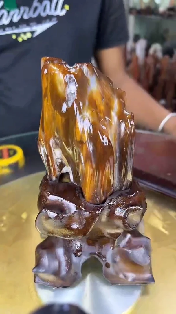 硅化玉珠宝奇石未镶嵌缅甸天然树化玉