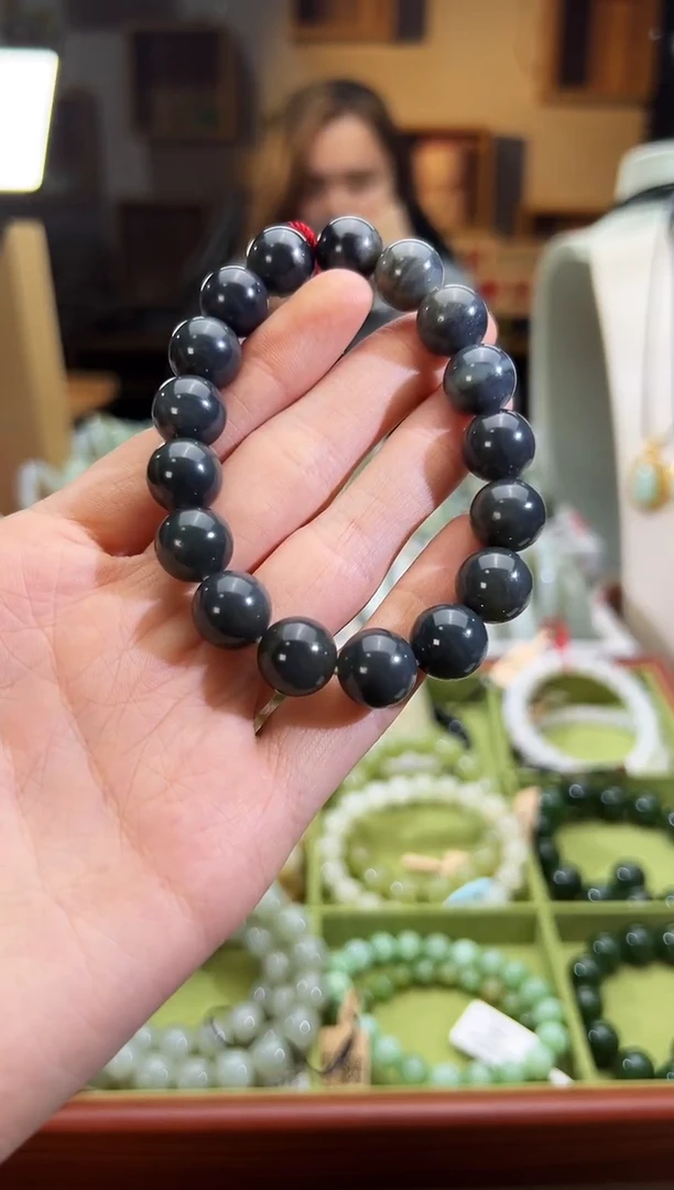 未镶嵌手串和田玉毛毛矿手串卡12