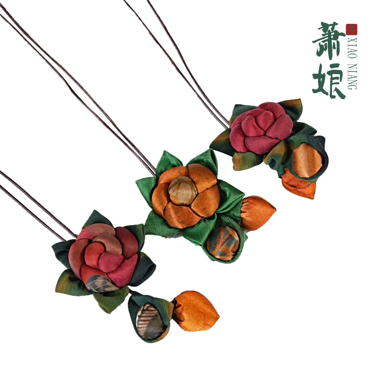 萧娘【腰花】香云纱国风纯手工手作腰胸花1189