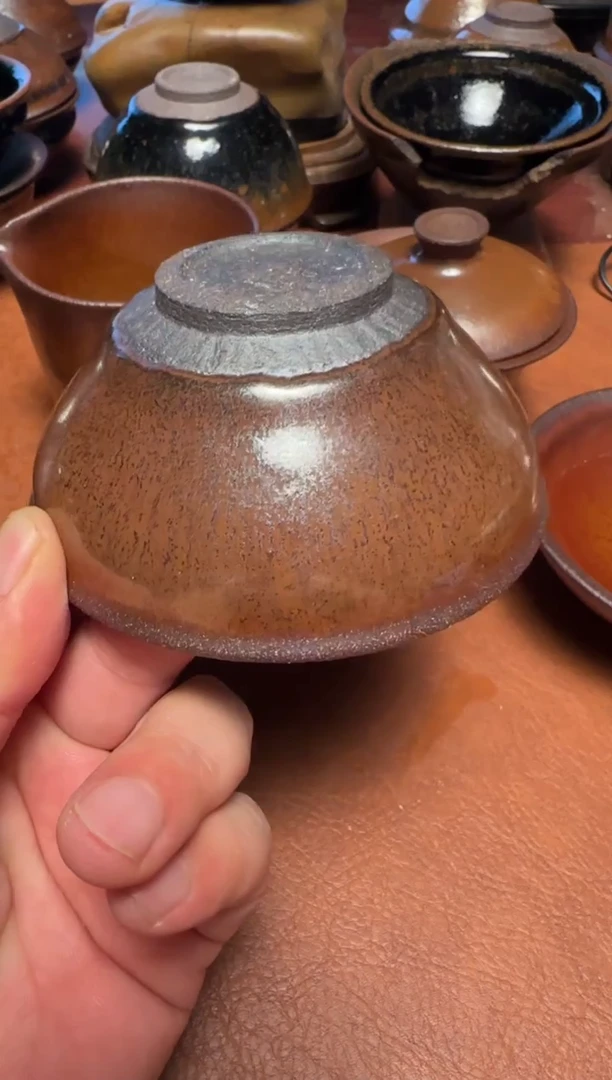 茶盏裂底通天龙窑柴烧建盏