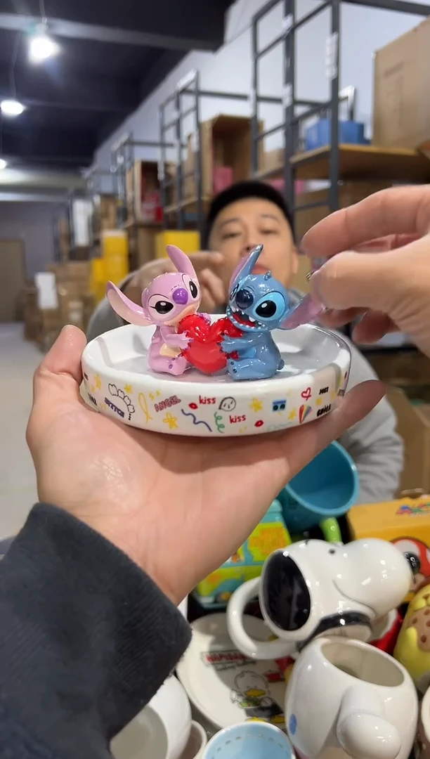 【闪购商品】杯原盒史迪仔安琪首饰盘