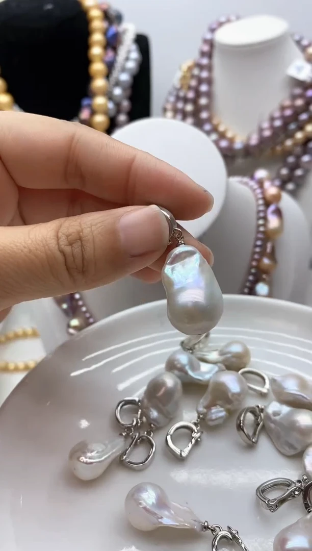 【闪购商品】淡水珍珠颈饰钛钢17