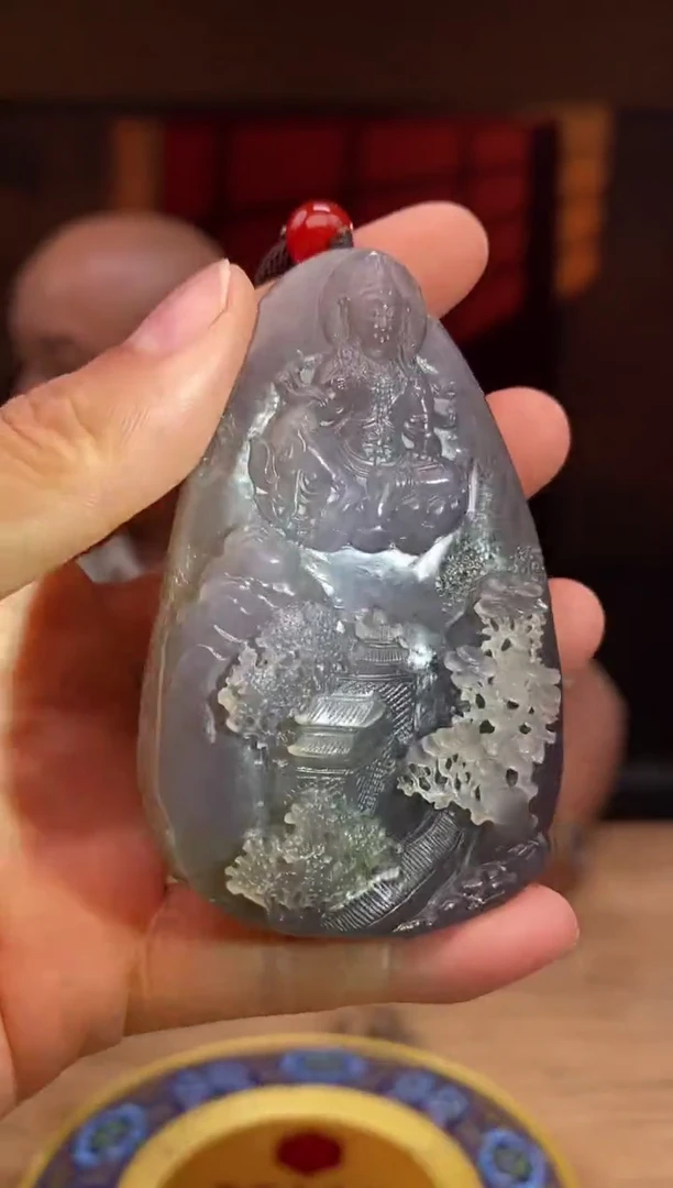 和田玉未镶嵌颈饰D062