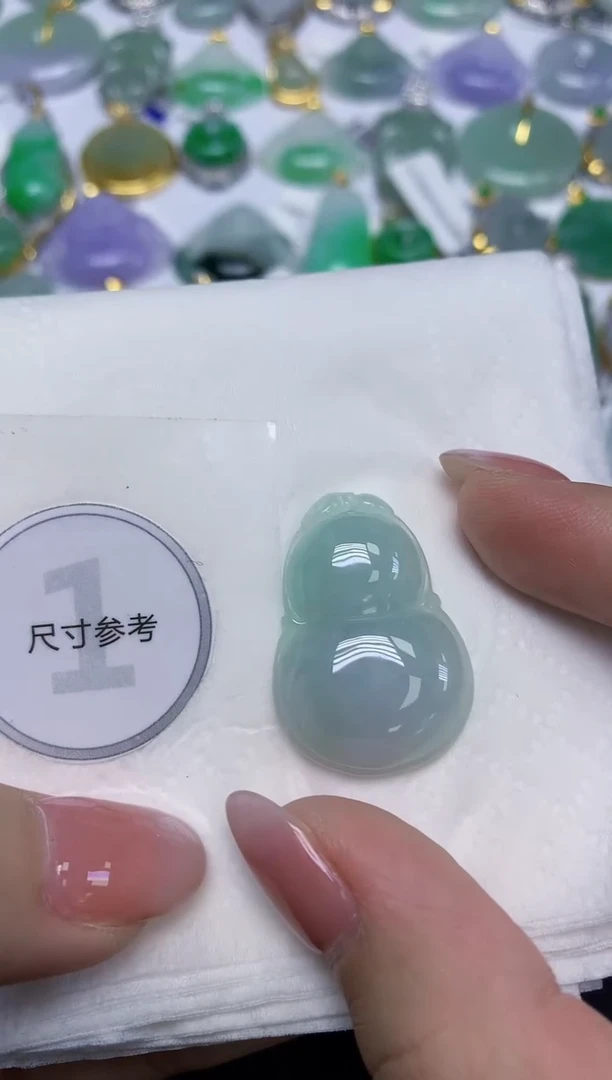 颈饰未镶嵌翡翠天然缅甸翡翠A货百元以上9元证书费自理