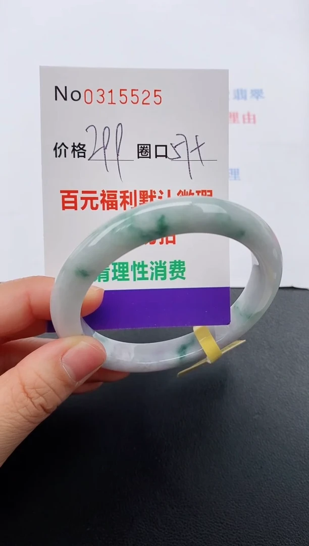 【闪购商品】翡翠手镯未镶嵌天然A货翡翠0315525