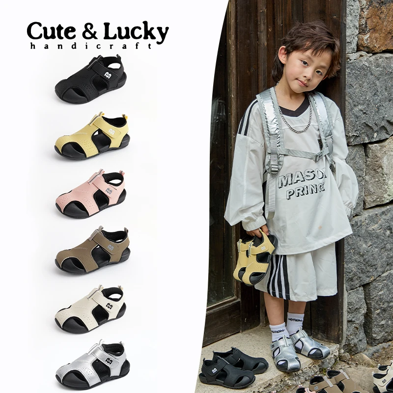 245156软底时尚镂空包头时尚运动凉鞋夏季休闲童鞋255089