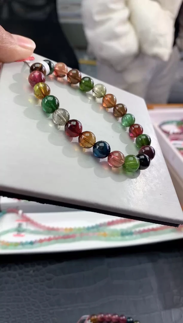 【闪购商品】碧玺手串未镶嵌多样性发一条