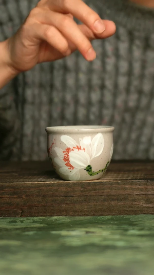 陶瓷青诗集手工手绘瓷器