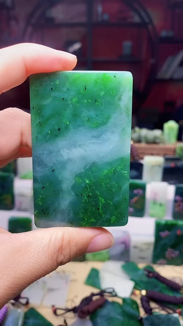 和田玉未镶嵌挂件123