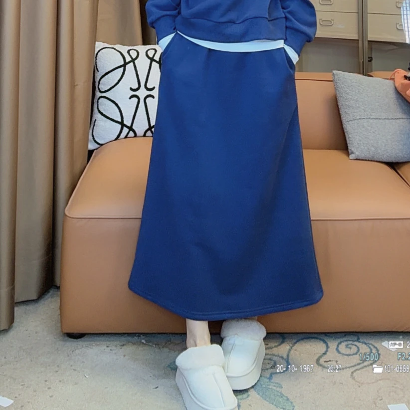【糯米姐】2025冬季新款百搭时尚简约显瘦半身裙Y1211