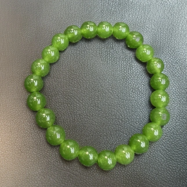 A654果绿单圈8mm手串
