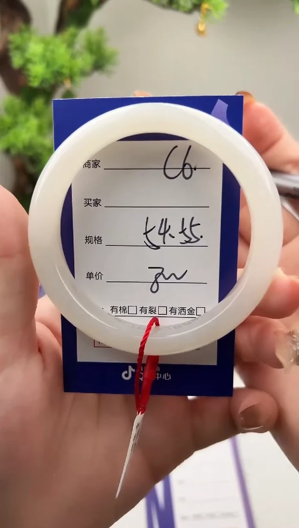 未镶嵌手镯和田玉微色差C6