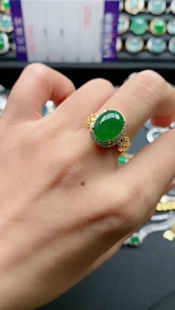 【闪购商品】翡翠戒指银S925镶嵌11111111