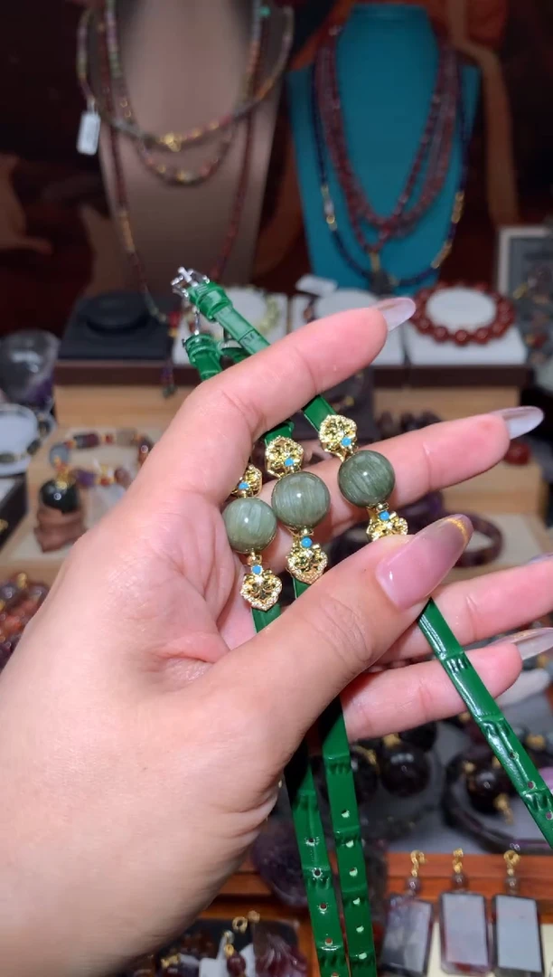 未镶嵌珠宝半成品水晶绿发表带款多样性发其1