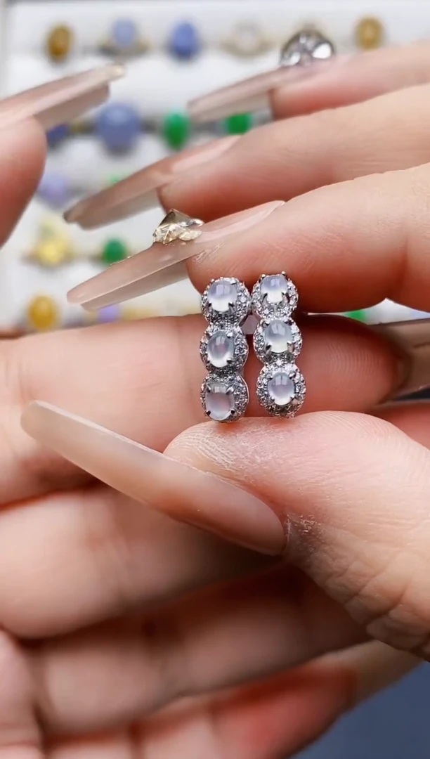 银S925镶嵌戒指翡翠3215