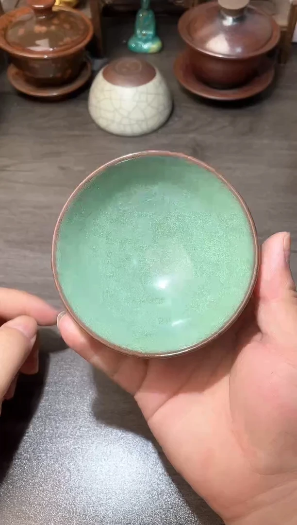 茶盏天青三绝高端茶器主人杯